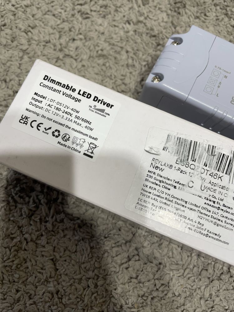 REYLAX zasilacz Sterownik LED 12V 40W IP20 (23)