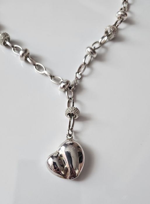 Naszyjnik srebrny serce