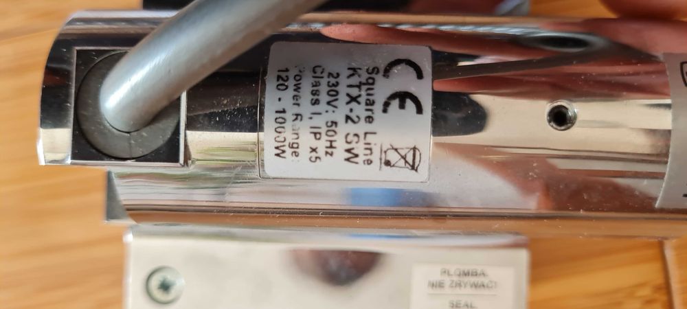 Grzałka elektryczna ktx2 sw z dwoma wymiennymi grzałkami