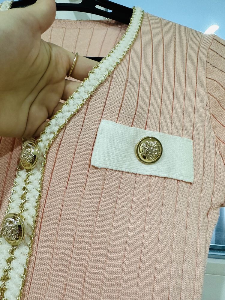 Сукня у стилі Balmain, рожева сукня у стилі Ivina