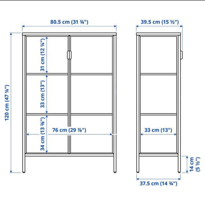 Vitrine usada do IKEA