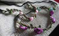 Headband com flores