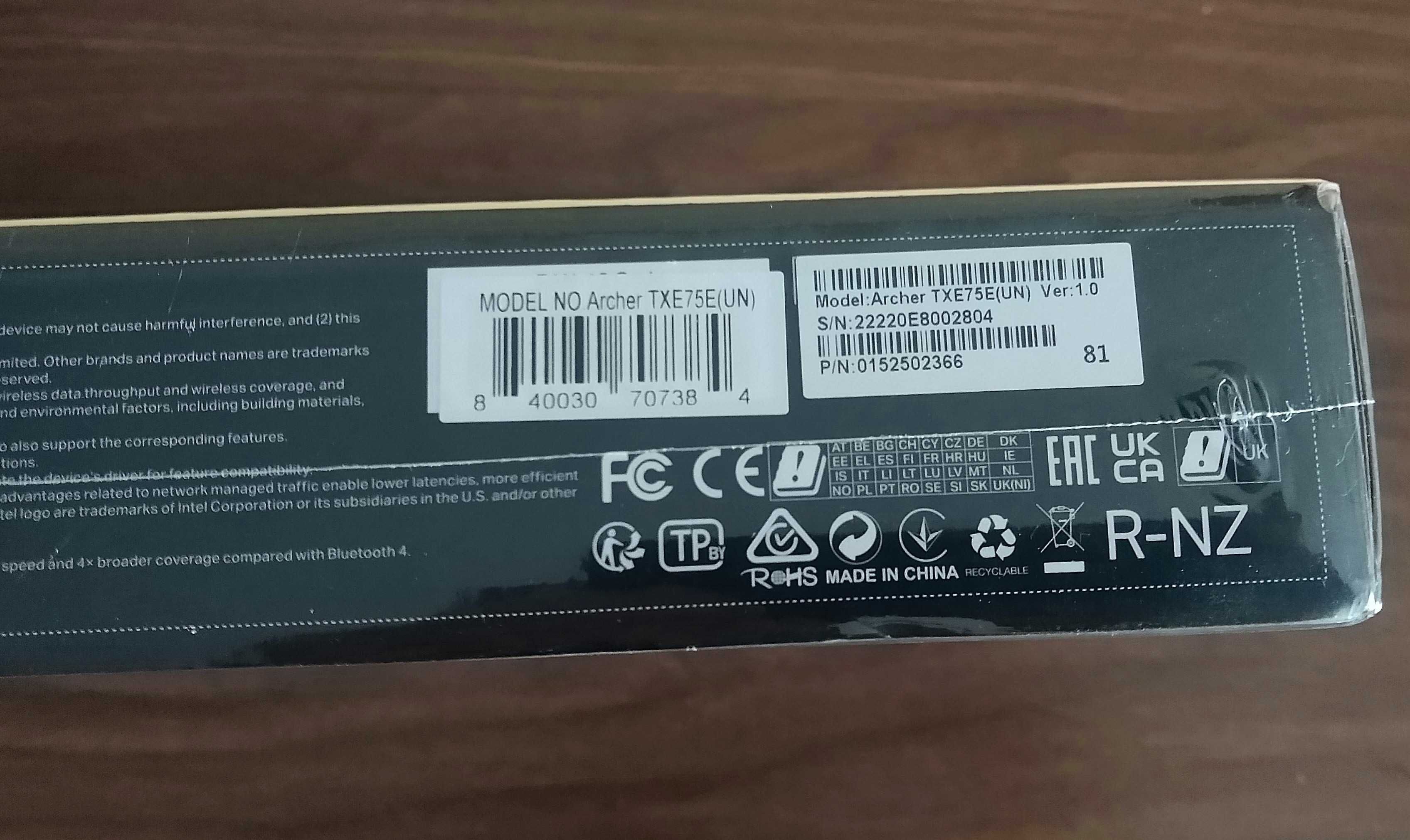 Wi-Fi адаптер Tp-link Archer TXE75E