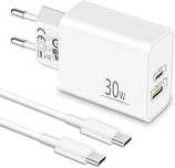 MatauMahi Ładowarka USB C20W z Kablem Typu  2m, Zasilacz i Kabel USB C