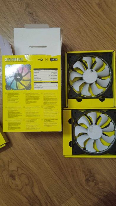 Кулер Вентилятор sp120 rgb elite Pack 2 ШТ