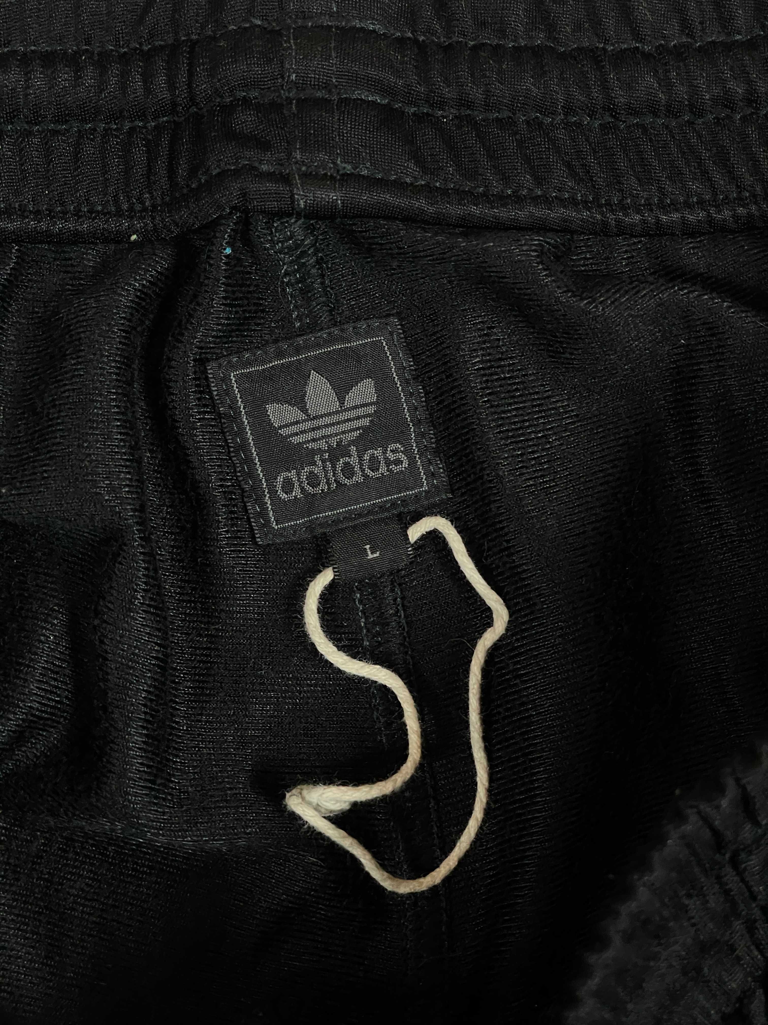 Adidas Spodnie Dresowe Klasyczne Męskie Czarne Logo Unikat Klasyk L XL
