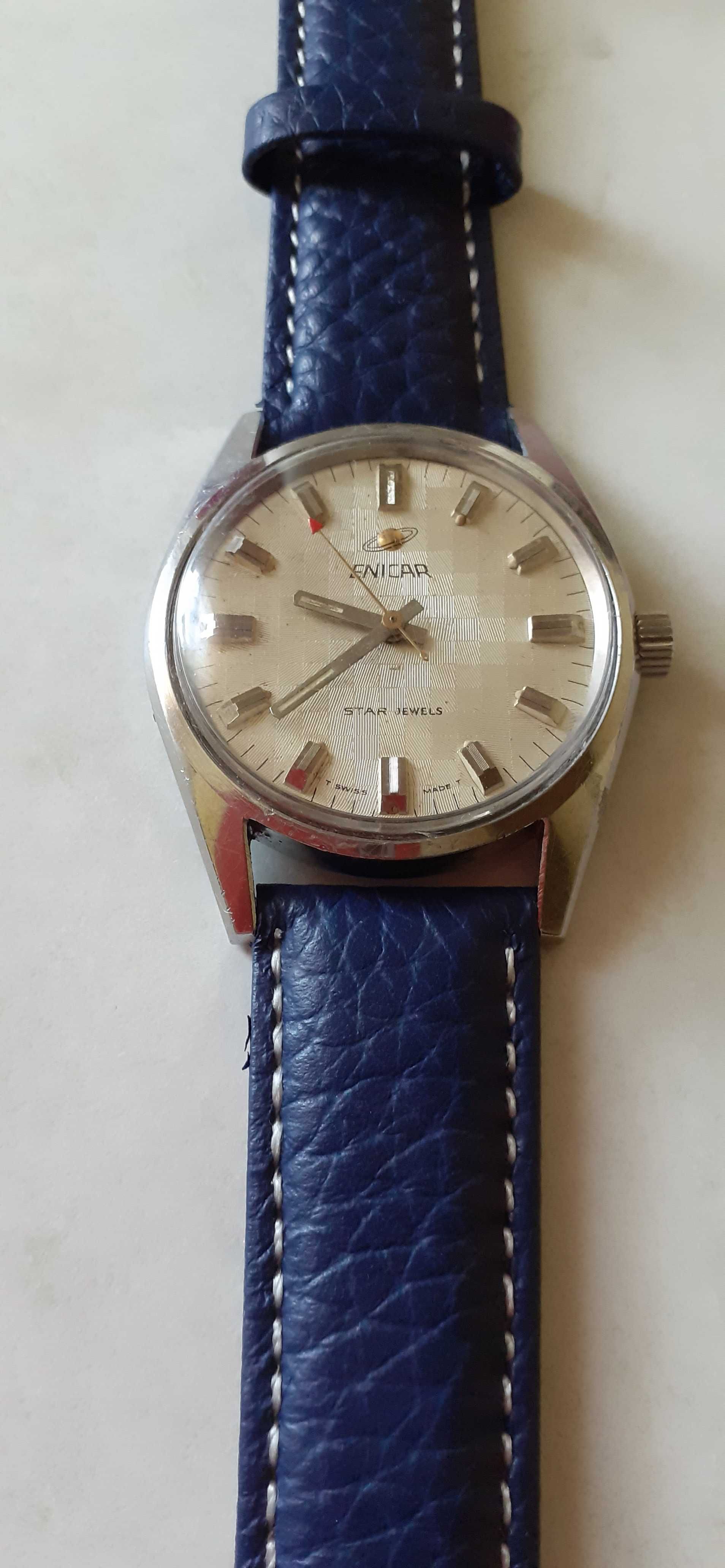 Zegarek ENICAR 17 Jewels SWISS Średnica 36 mm VINTAGE .