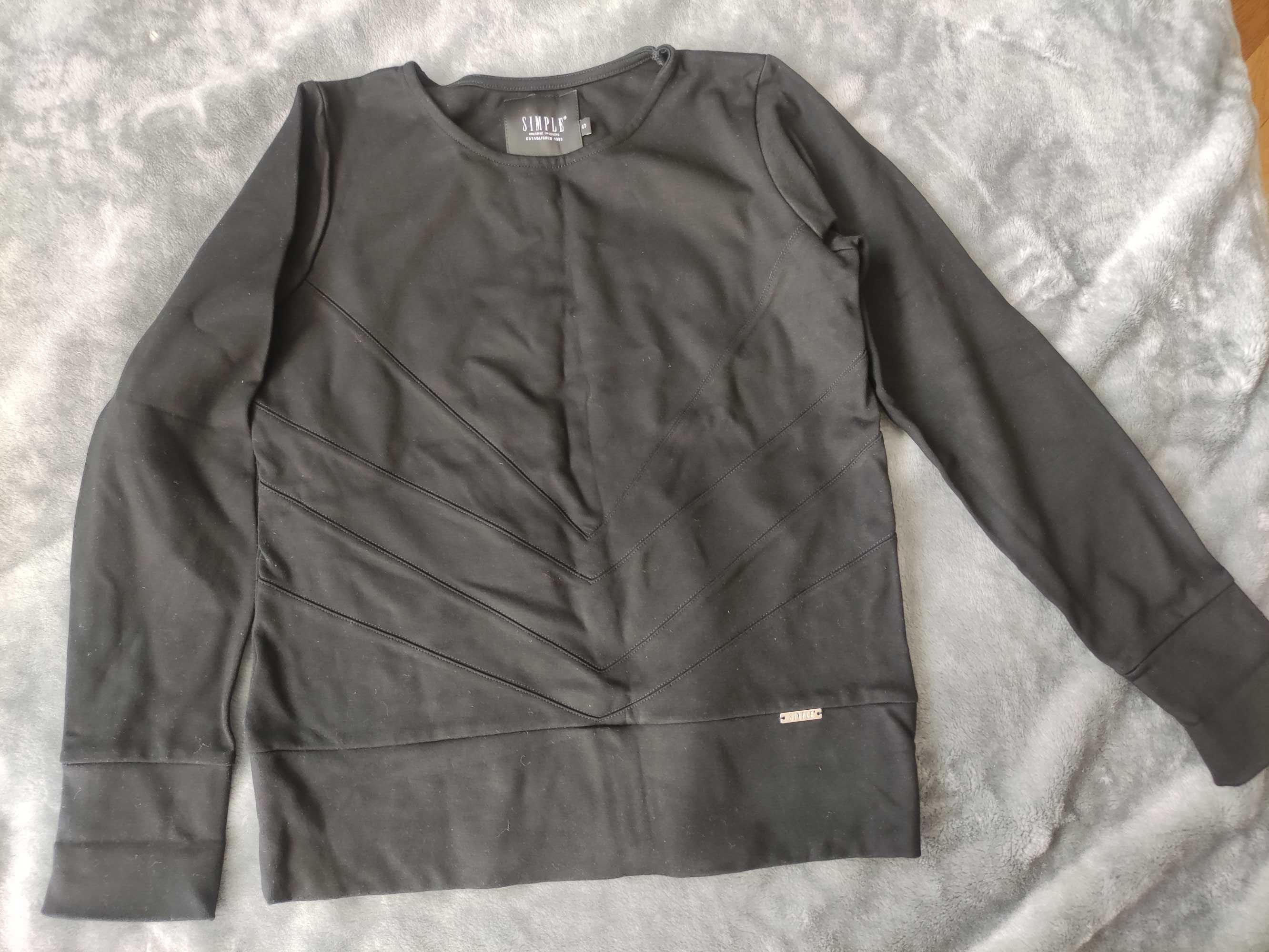 Simple bluza czarna S elegancka