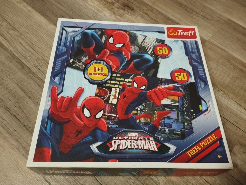 Zestaw puzzli : Zygzak, Złomek, auta ,Spiderman,