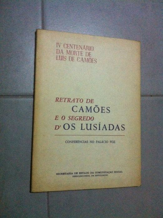 Retrato de Camões e o Segredo d'Os Lusíadas (portes grátis)