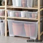 Caixas de plástico SAMLA a metade do Preço - Ikea - Caixa, transparent