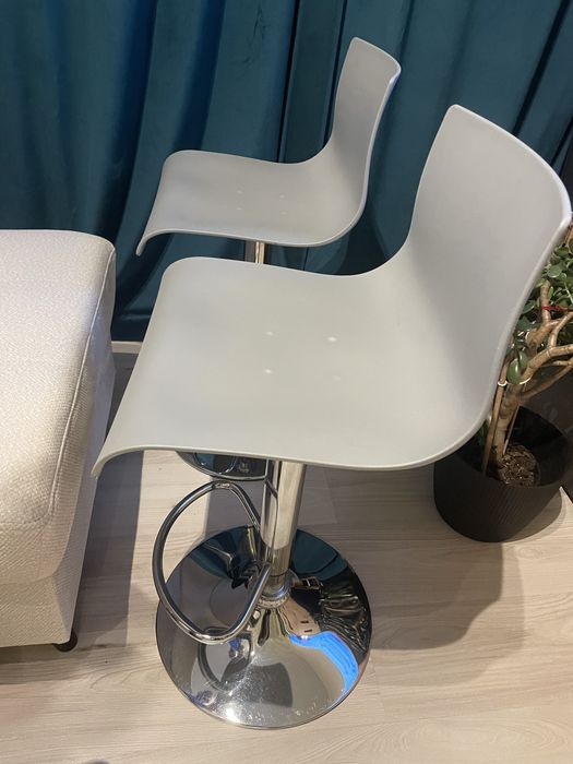 Hokery barkowy obrotowy chromowana podstawa