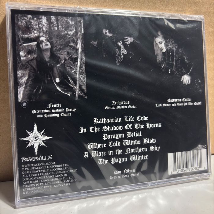 Фірмовий CD Darkthrone (1991/перевидання). Black Metal