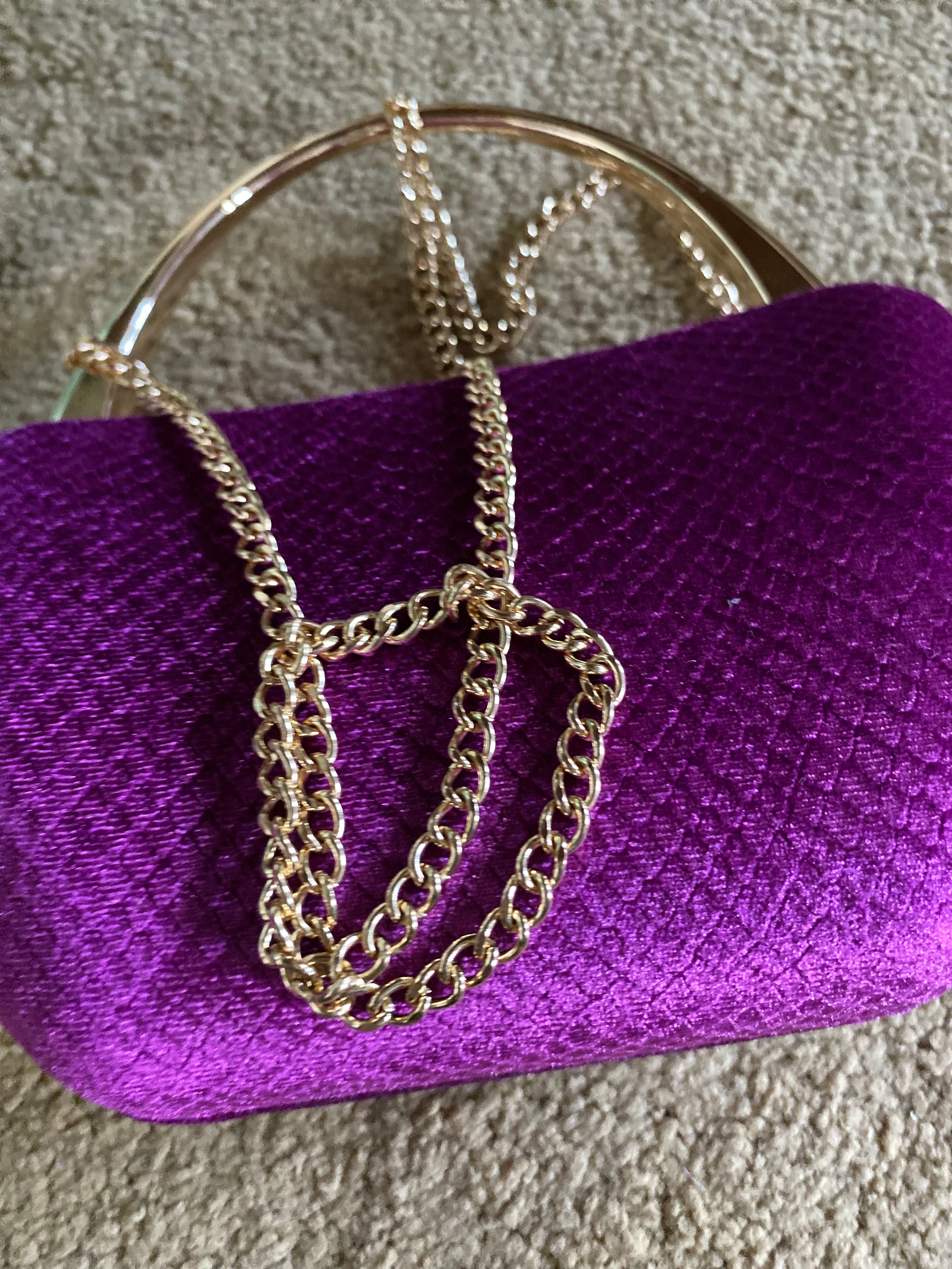 Bolsa de festa de veludo