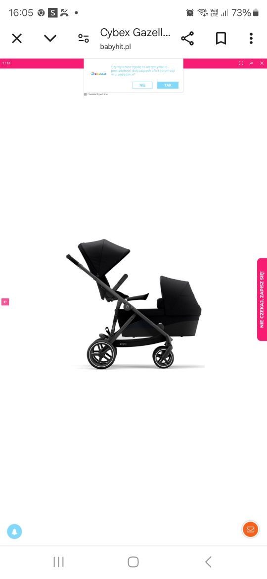Cybex Gazelle S wózek bliźniaczy rok po roku