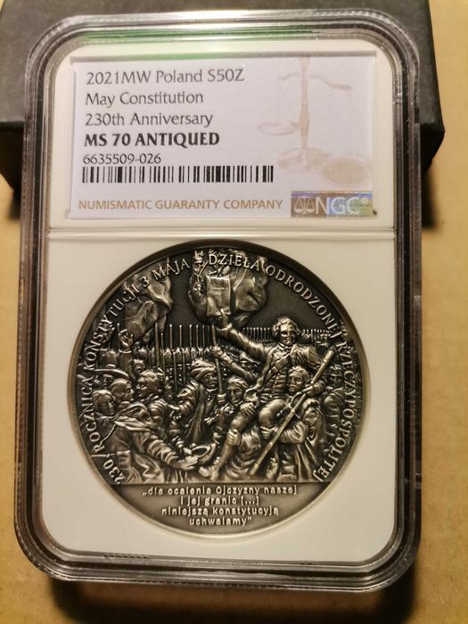 50 zl 230 rocznica Konstytucji 3 Maja NGC 70