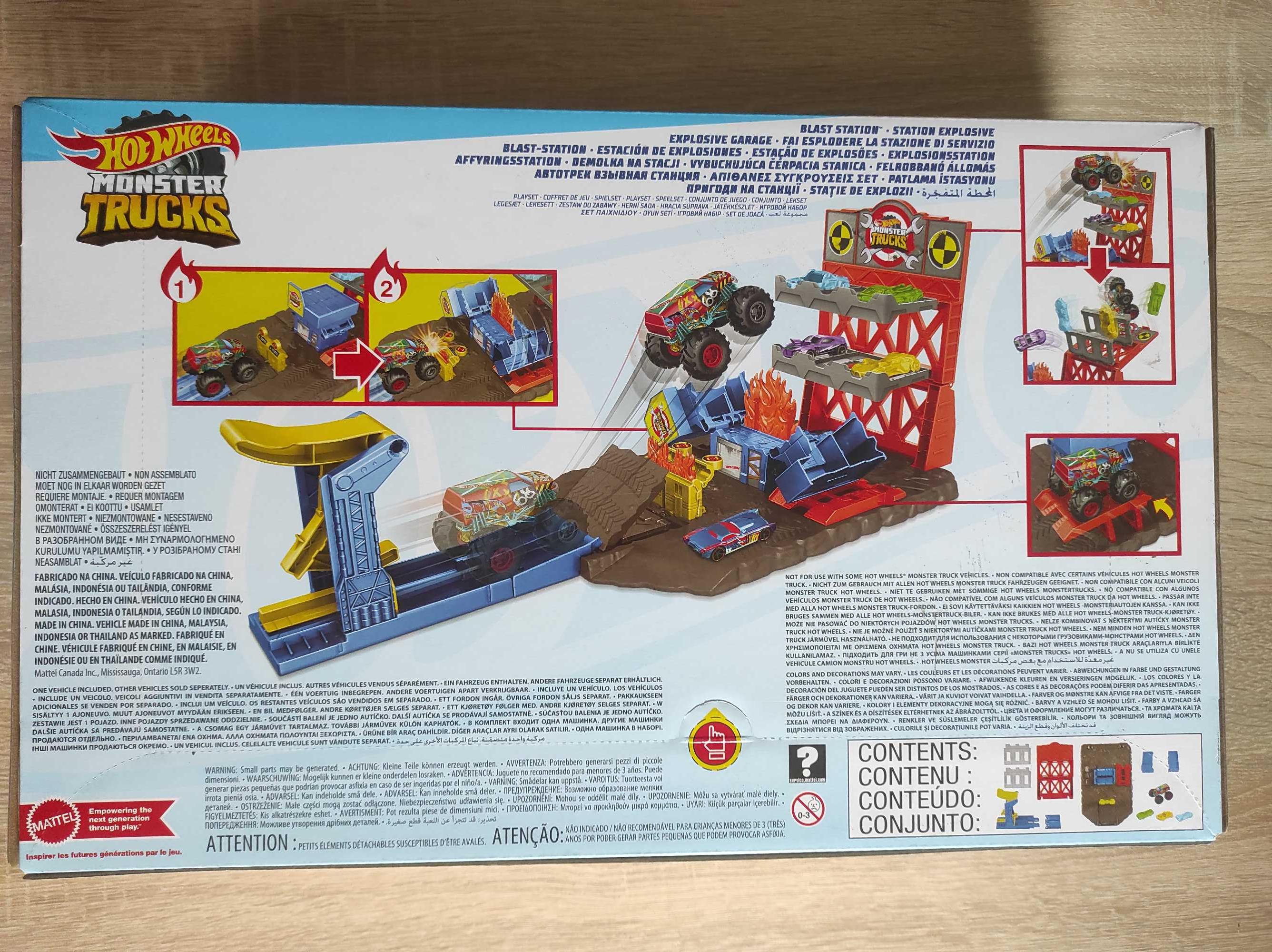 Hot Wheels Monster Truck - zestaw Demolka na stacji