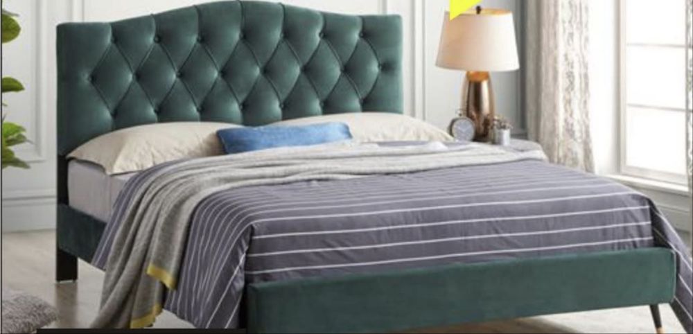 Cama casal  cor verde