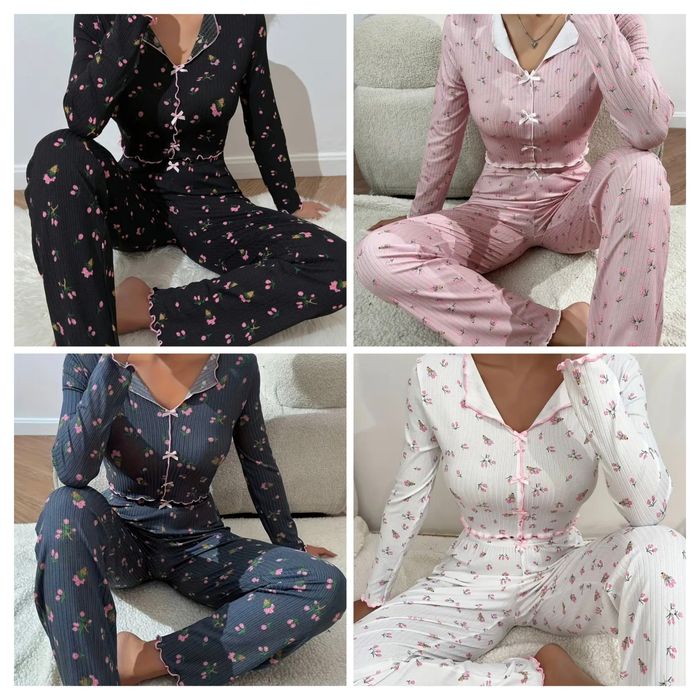 4 кольори Піжама жіноча женская с штанами кофта домашний костюм пижама