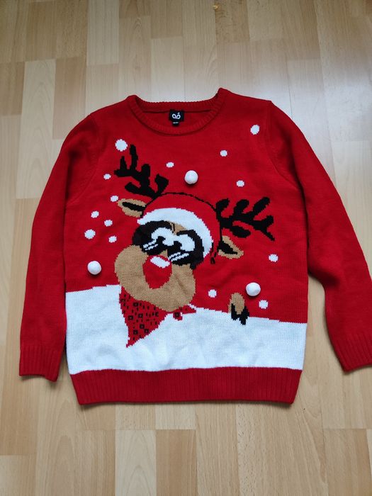 Sweterek świąteczny dziecięcy 146/152