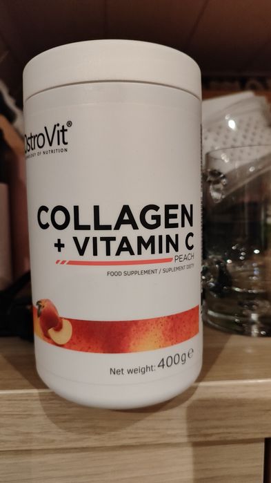 Ostrovit Collagen Vitamin C 400g brzoskwinia