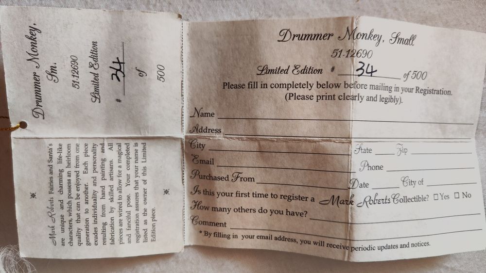 Мавпа іграшка Mark Roberts