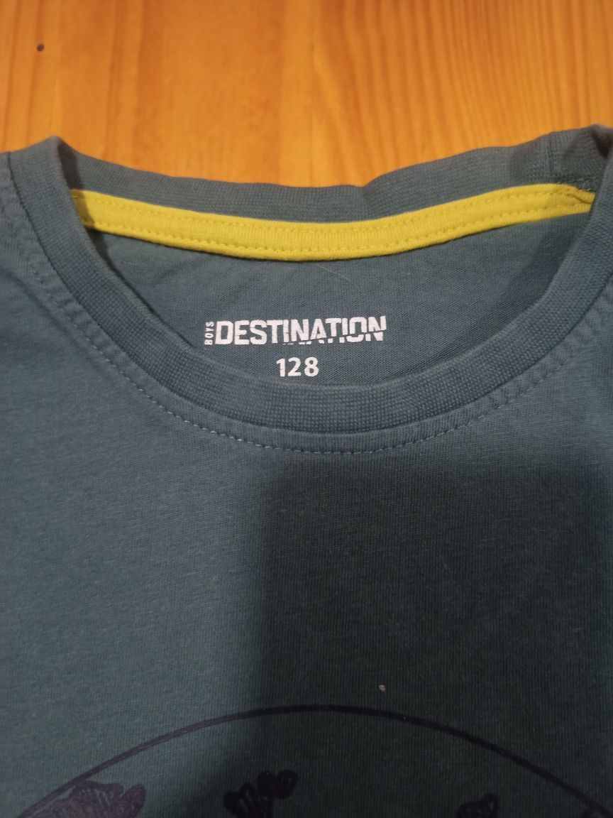 128 Destination bluzka chłopięca t-shirt długi rękaw
