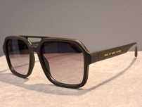 MARC BY MARC JACOBS damskie brązowe okulary nowe złote logo duze