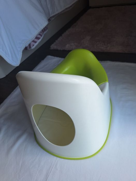 Bacio pote ikea branco e verde
