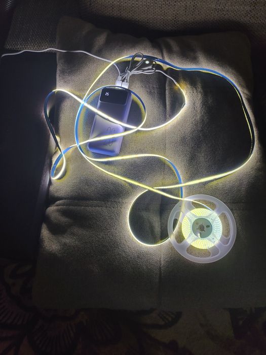 Світлодіодна Led стрічка, Usb, 5v, працює від павербанку, Led лента