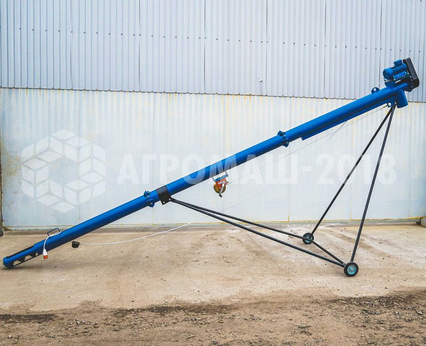 Погрузчик зерна, шнек с подборщиком. Навантажувач з підбирачем