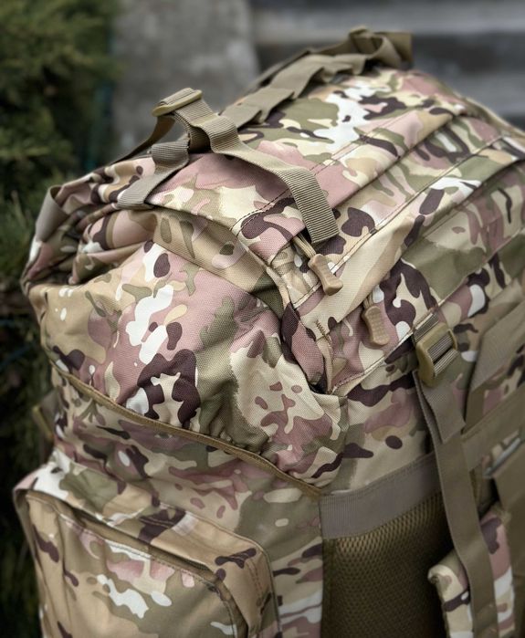 Тактичний військовий великий Рюкзак-Баул на120л з алюмінієвим каркасом