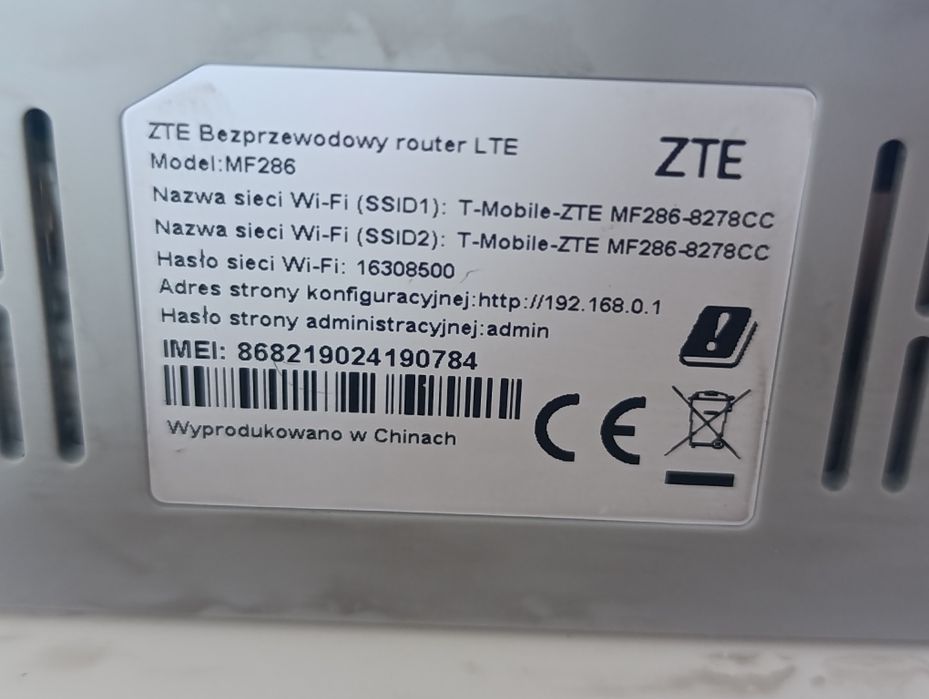 Router bezprzewodowy ZTE