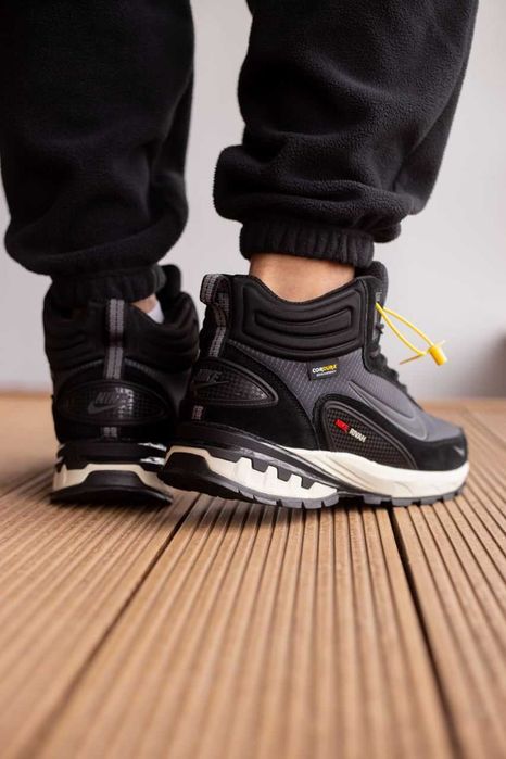 Мужские зимние кроссовки с мехом Nike Rivah High "Dark Grey" Cordura