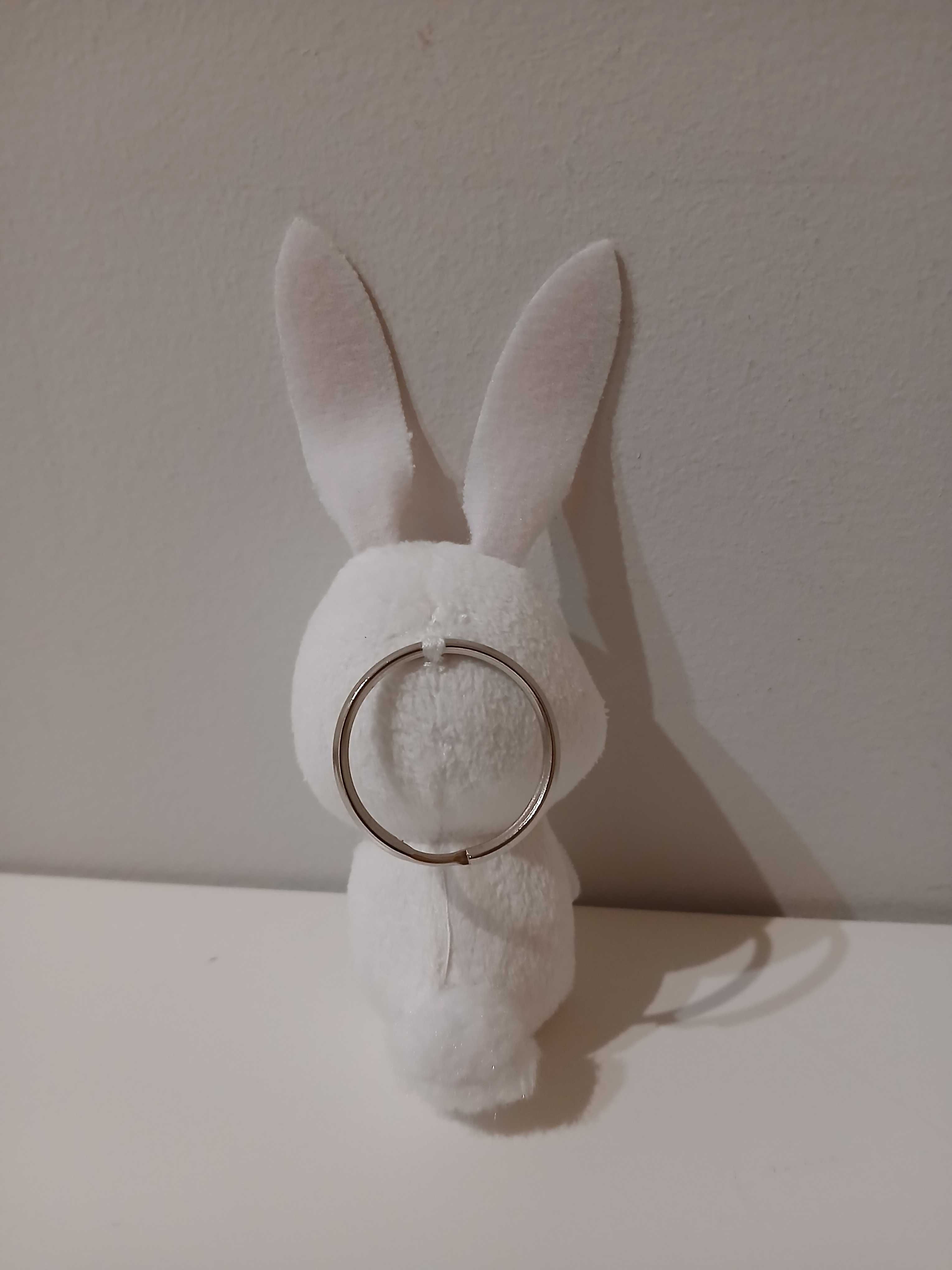 Porta-chaves peluche branco