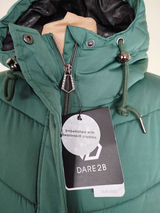 Dare 2B zimowa  kurtka z cyrkoniami Swarovskiego M 38 butelkowa zieleń
