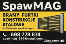 Produkcja bram, furtek, konstrukcje stalowe