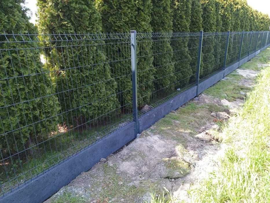 Podmurówka grafit, płyty betonowe , ogrodzenia betonowe
