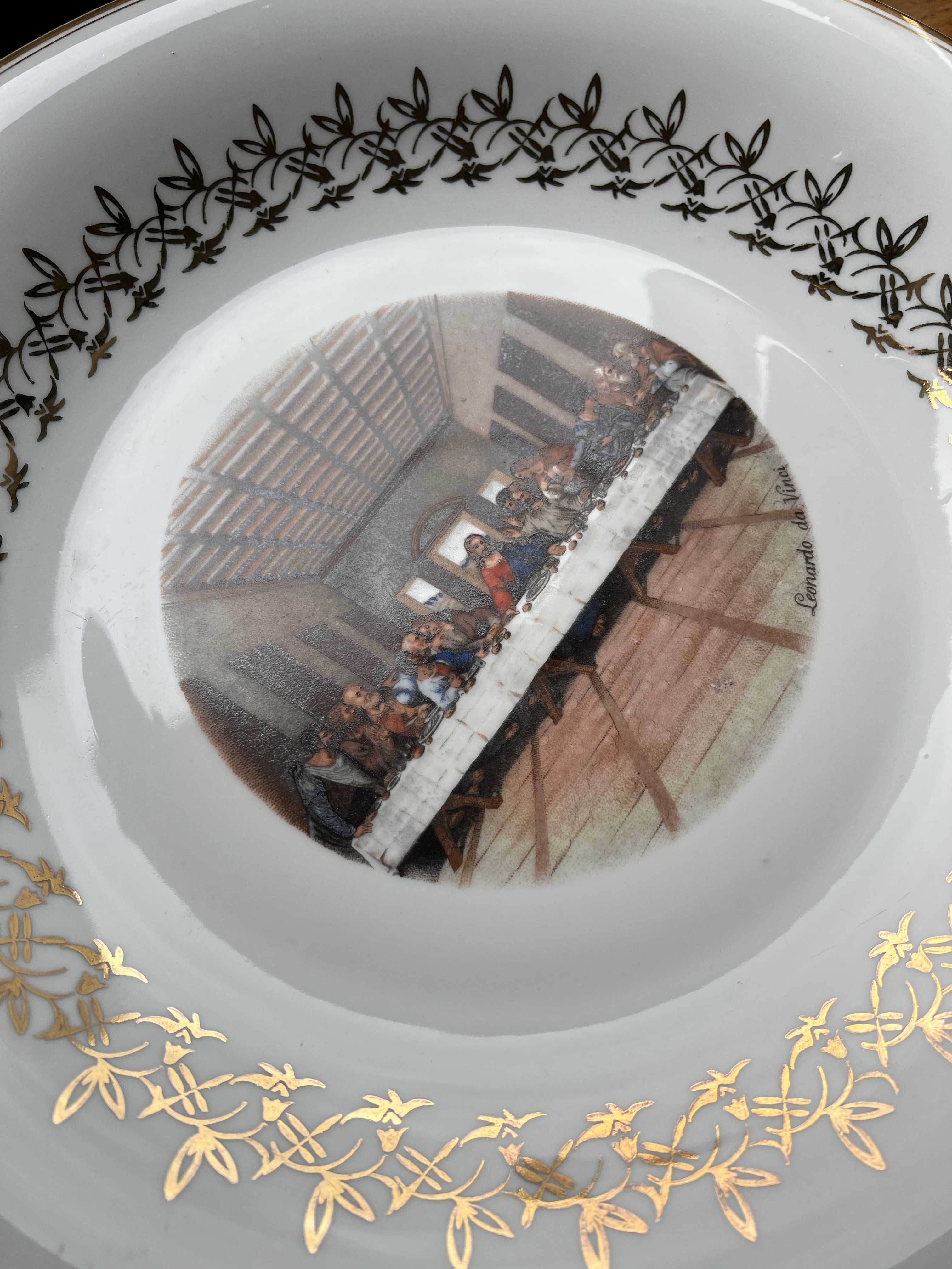 Porcelanowy talerz naścienny – Ostatnia Wieczerza, Wałbrzych