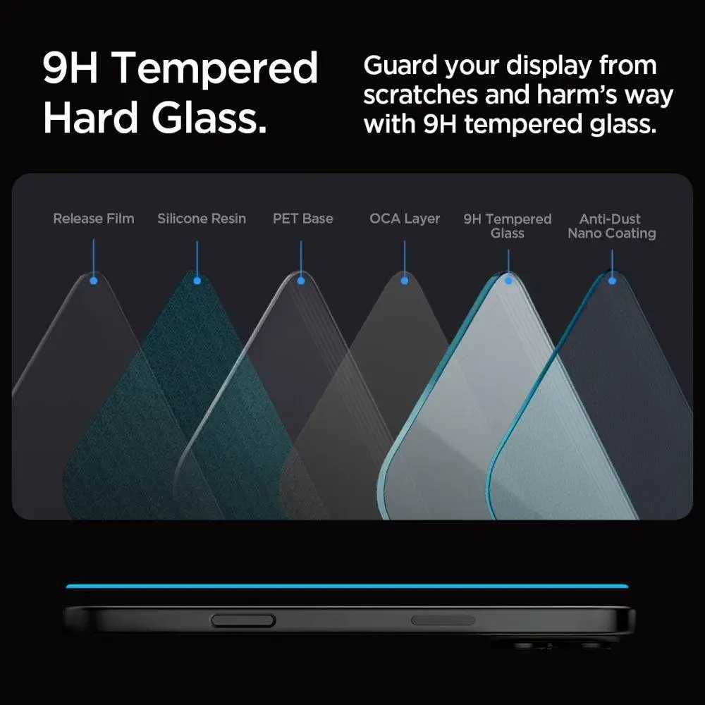 Защитное стекло Spigen Glas.tR EZ FIT 2-Pack iPhone 16 Pro Max - Clear