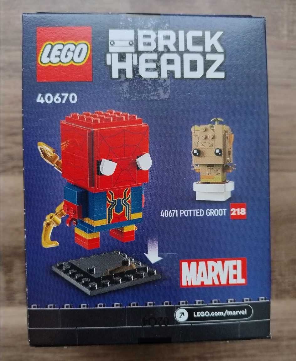 Конструктор LEGO BRICK HEADZ 40670 Железный Человек-паук (91 Деталь)