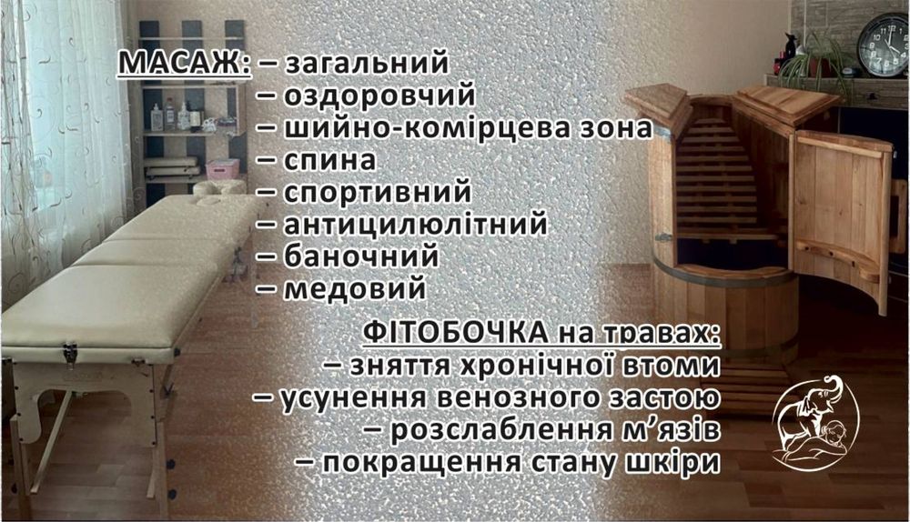 Масаж загальний , розслабляючий
