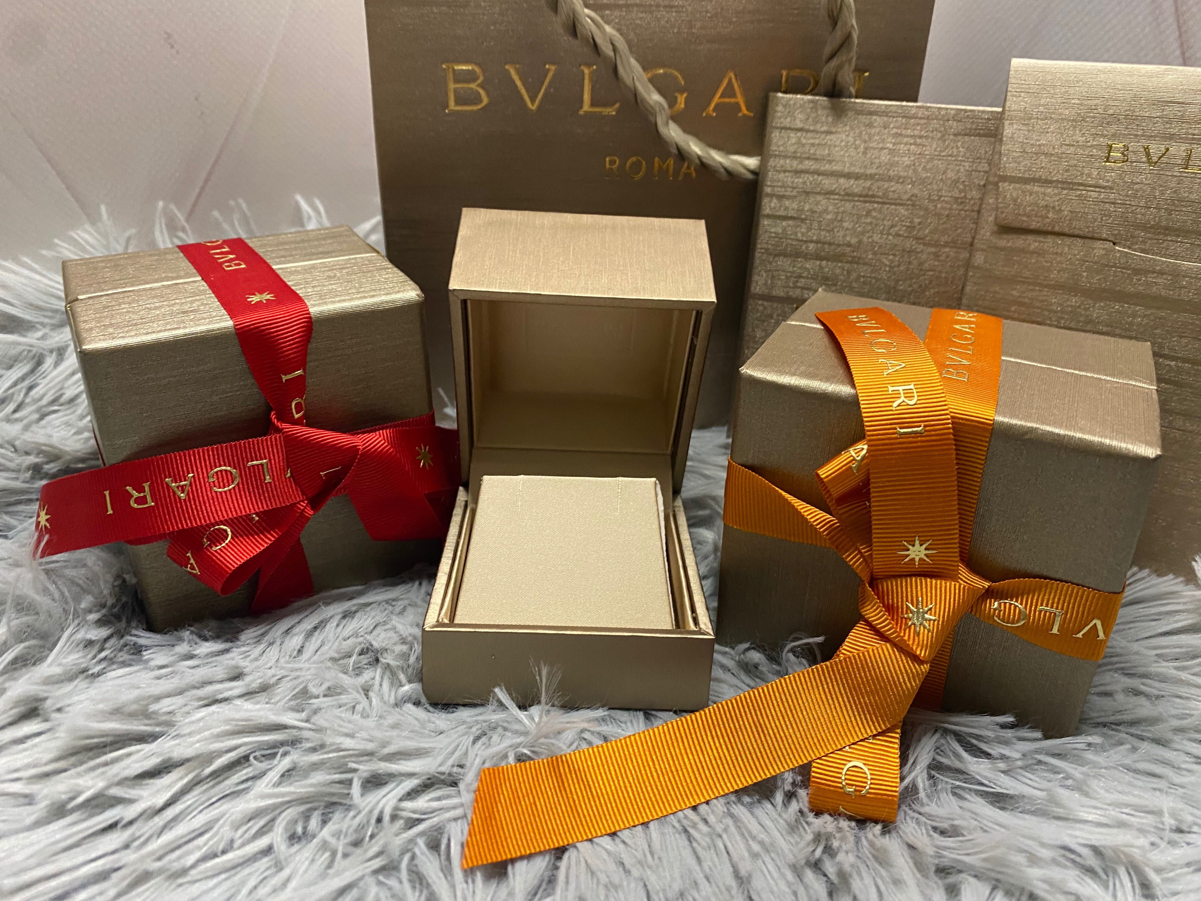 Пакування Булгарі Bvlgari під сережки.Нове.