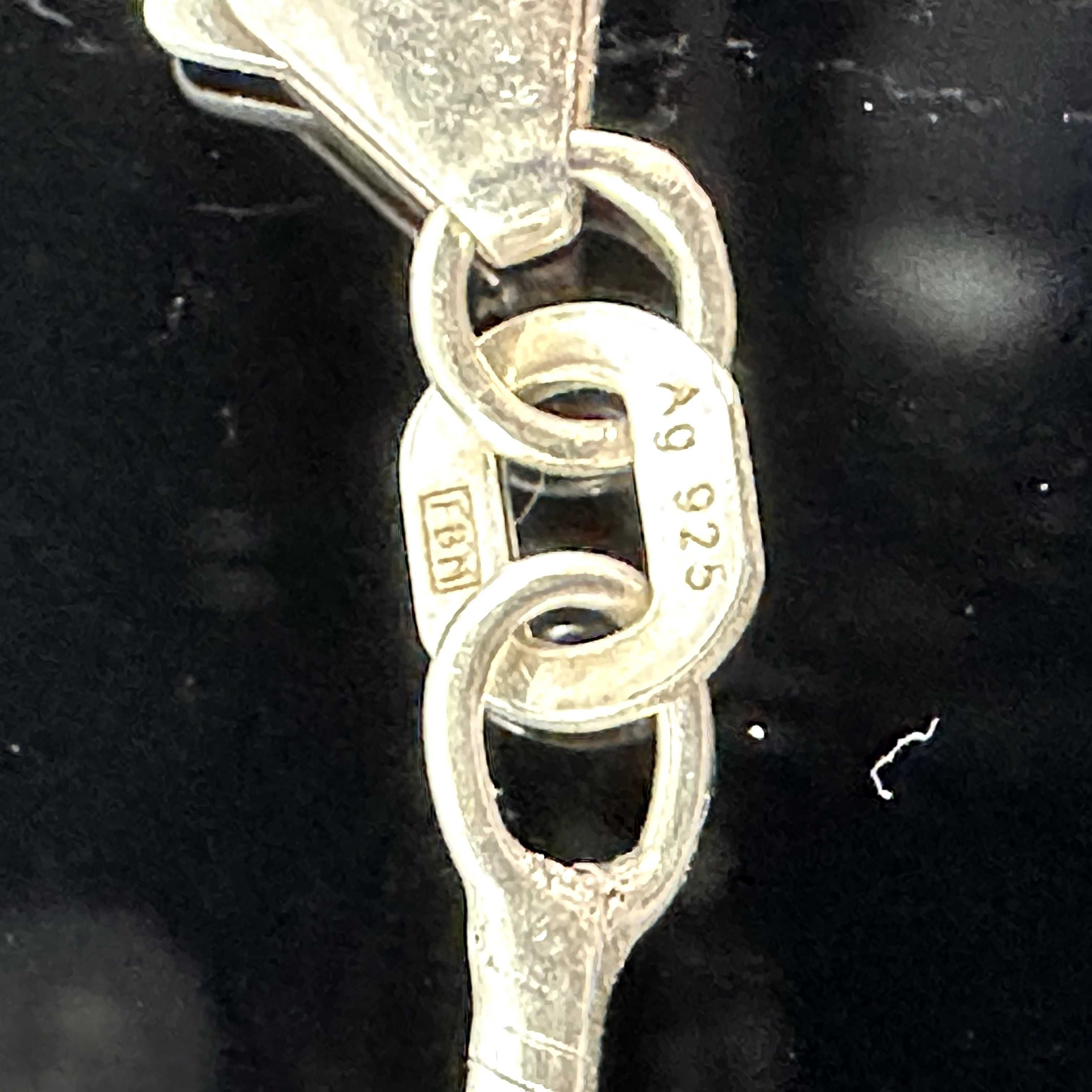 Srebrny naszyjnik z Neonowym Turmalinem - próba srebra 925