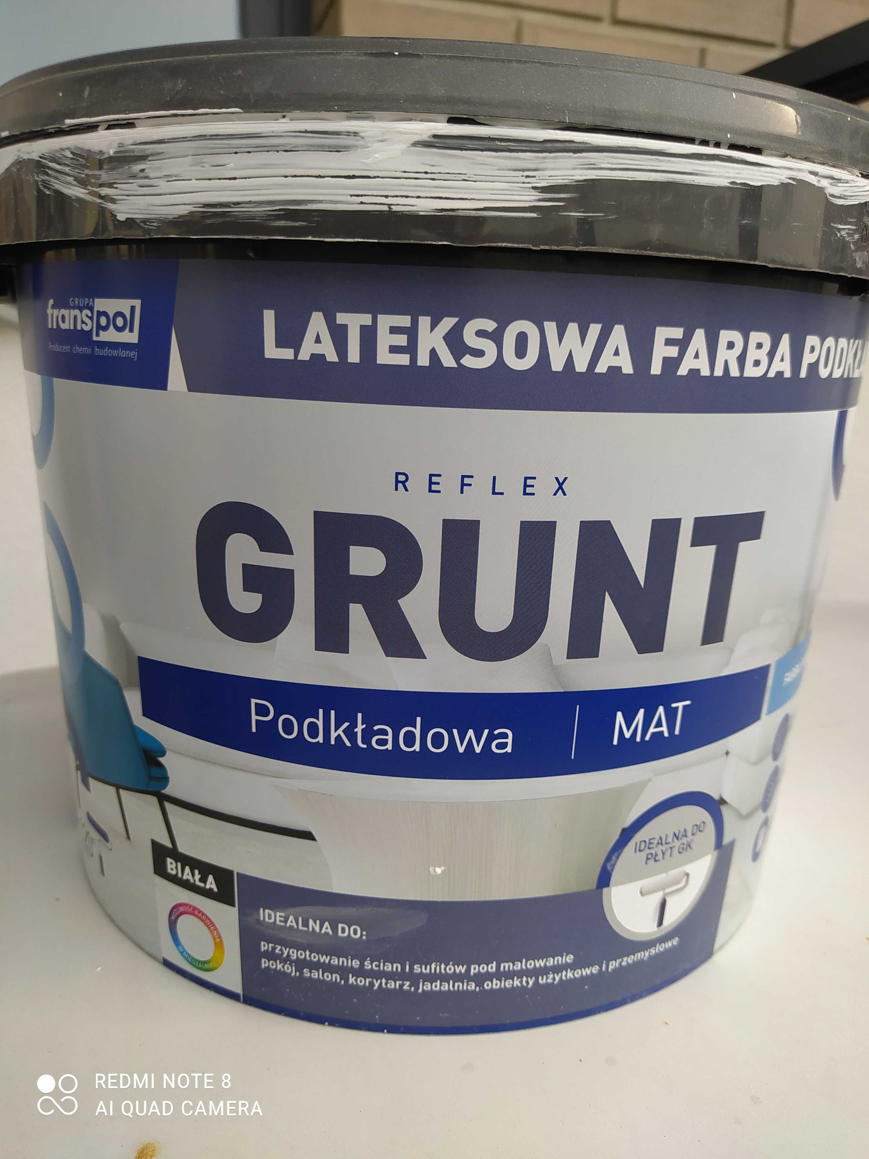 Reflex grunt - lateksowa farba podkładowa 10 L BIAŁA