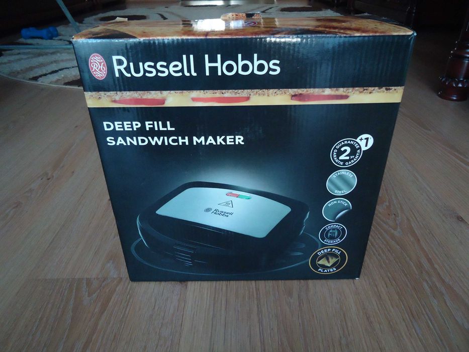 Новая мощная бутербродница Russell Hobbs, мощность 700 Вт, дёшево.