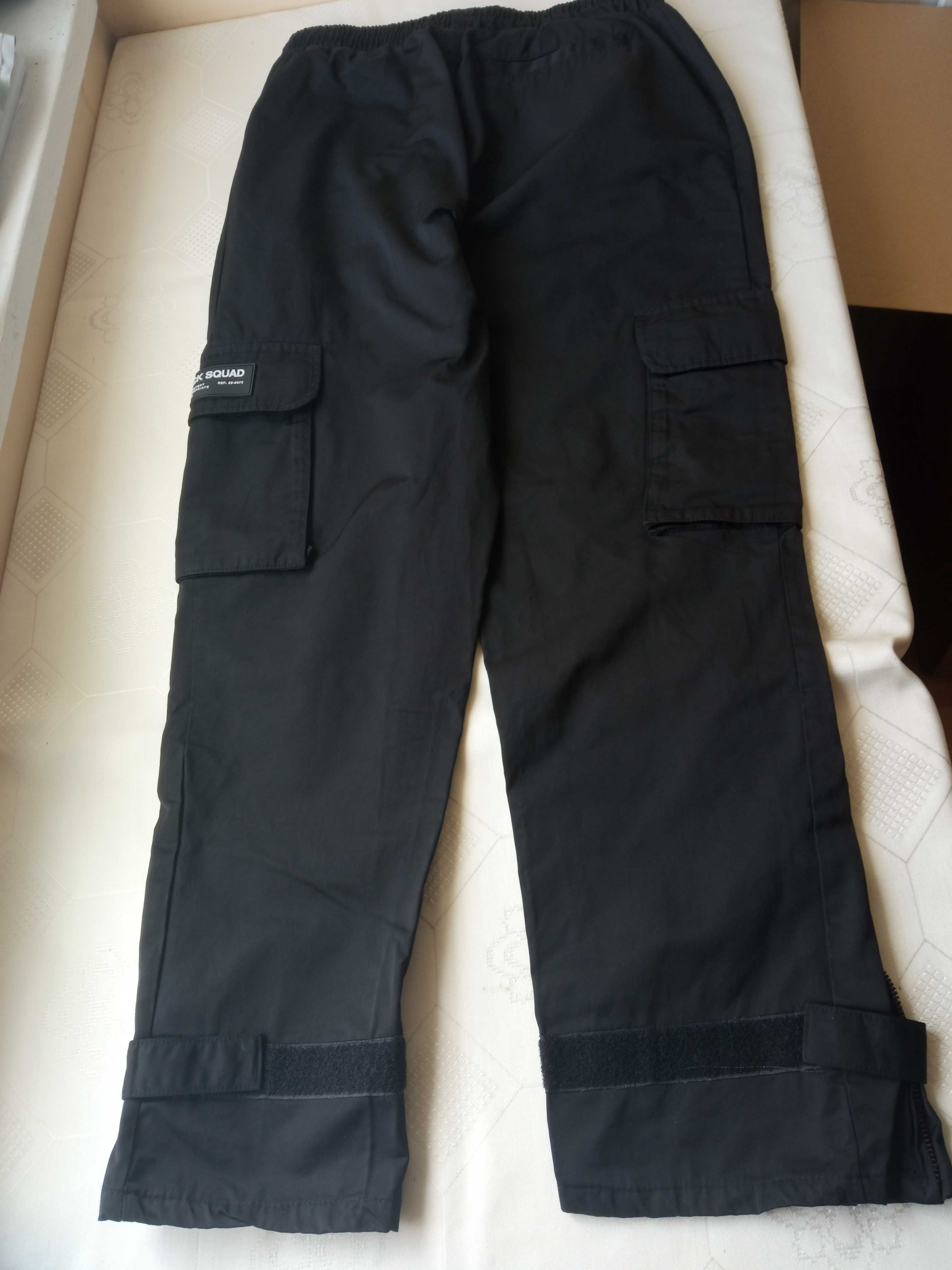 Nowe BLACK SQUAD męskie spodnie bojówki r S