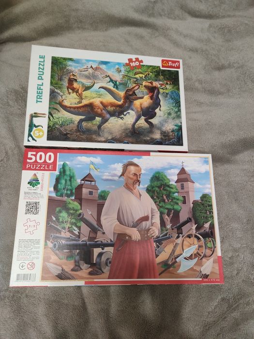 Пазли козак 500 шт , динозаври 160 шт
