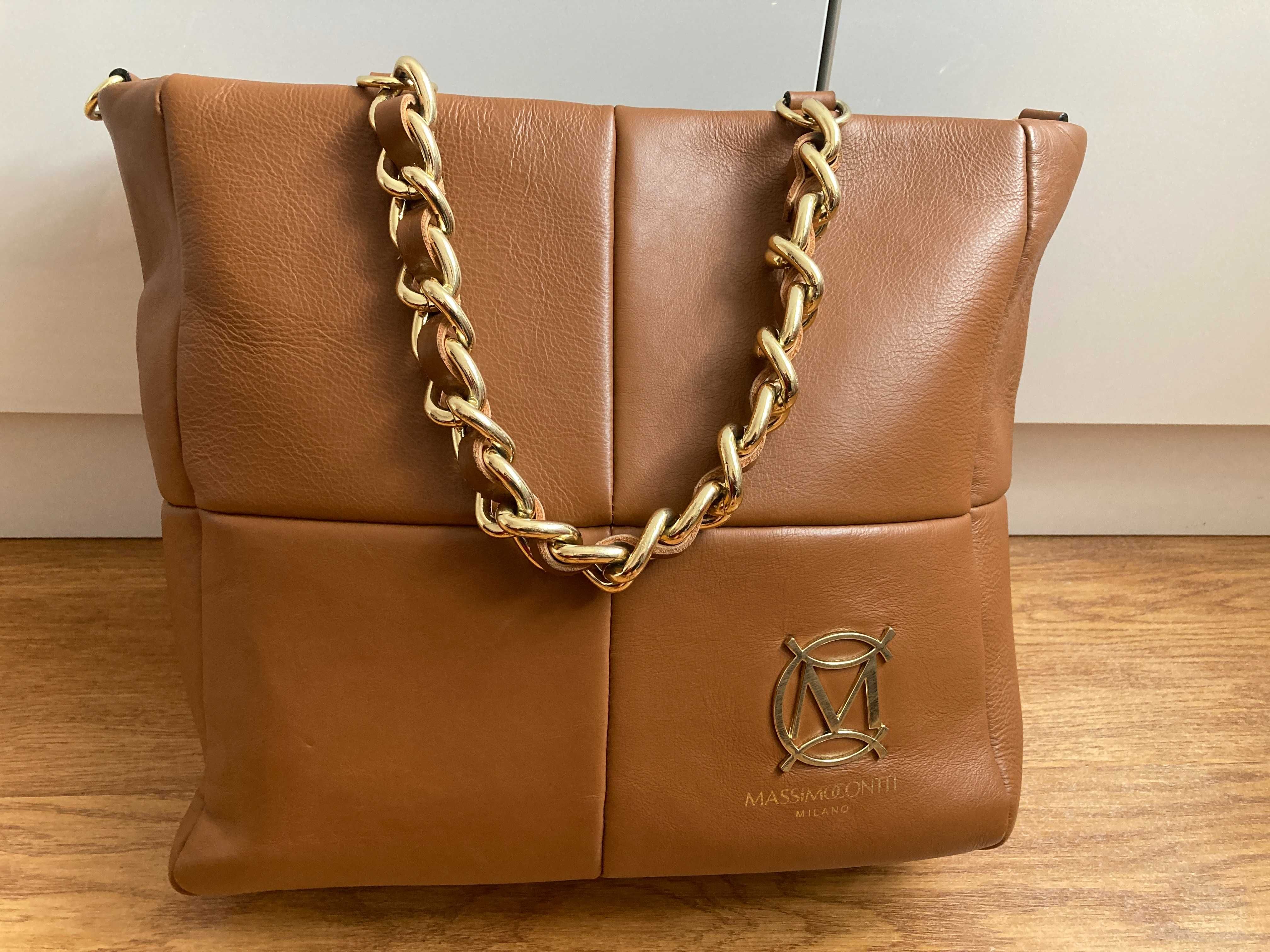 Massimo CONTTI torebka shopper skóra nat
