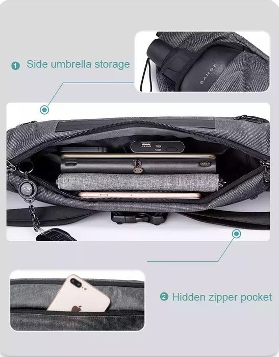 Сумка Xiaomi BANGE BG-2556 Mi рюкзак бананка чехол клатч sling bag клю